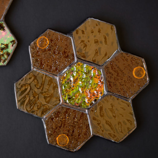 Stained Glass Candle Base